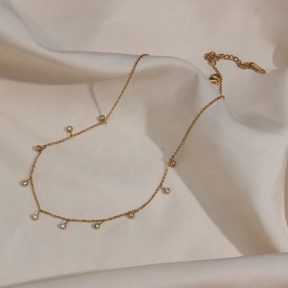 Minimal Lana Necklace - 18K Gold Plated