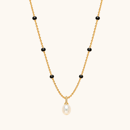 Pearl Drop Mangalsutra - 18k Gold Plated Anti Tarnish jewellery
