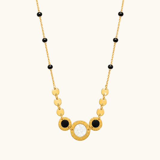 Celeste Onyx Mangalsutra - 18k Gold Plated