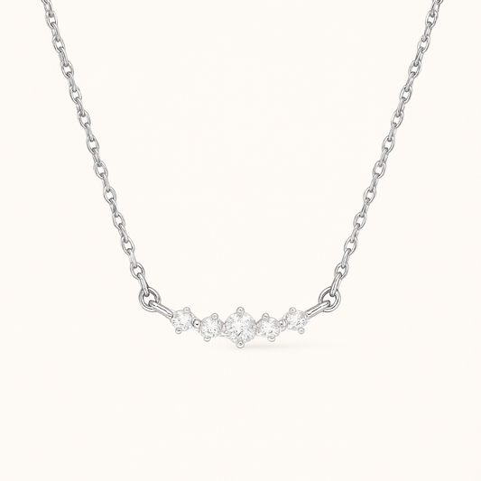 Shining Arc Necklace - 925 Sterling silver