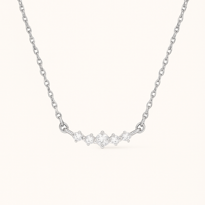 Shining Arc Necklace - 925 Sterling silver