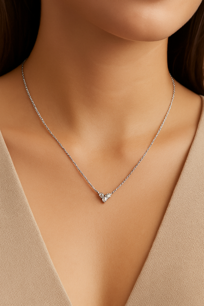 Trilume Necklace - 925 Sterling silver