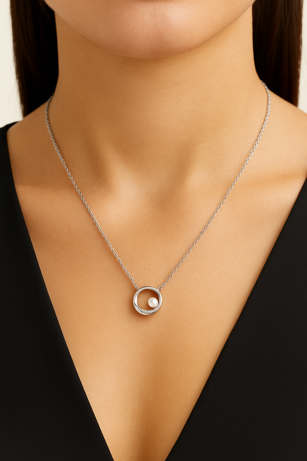 Astra Pearl Pendant - 925 Sterling silver
