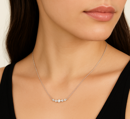 Shining Arc Necklace - 925 Sterling silver