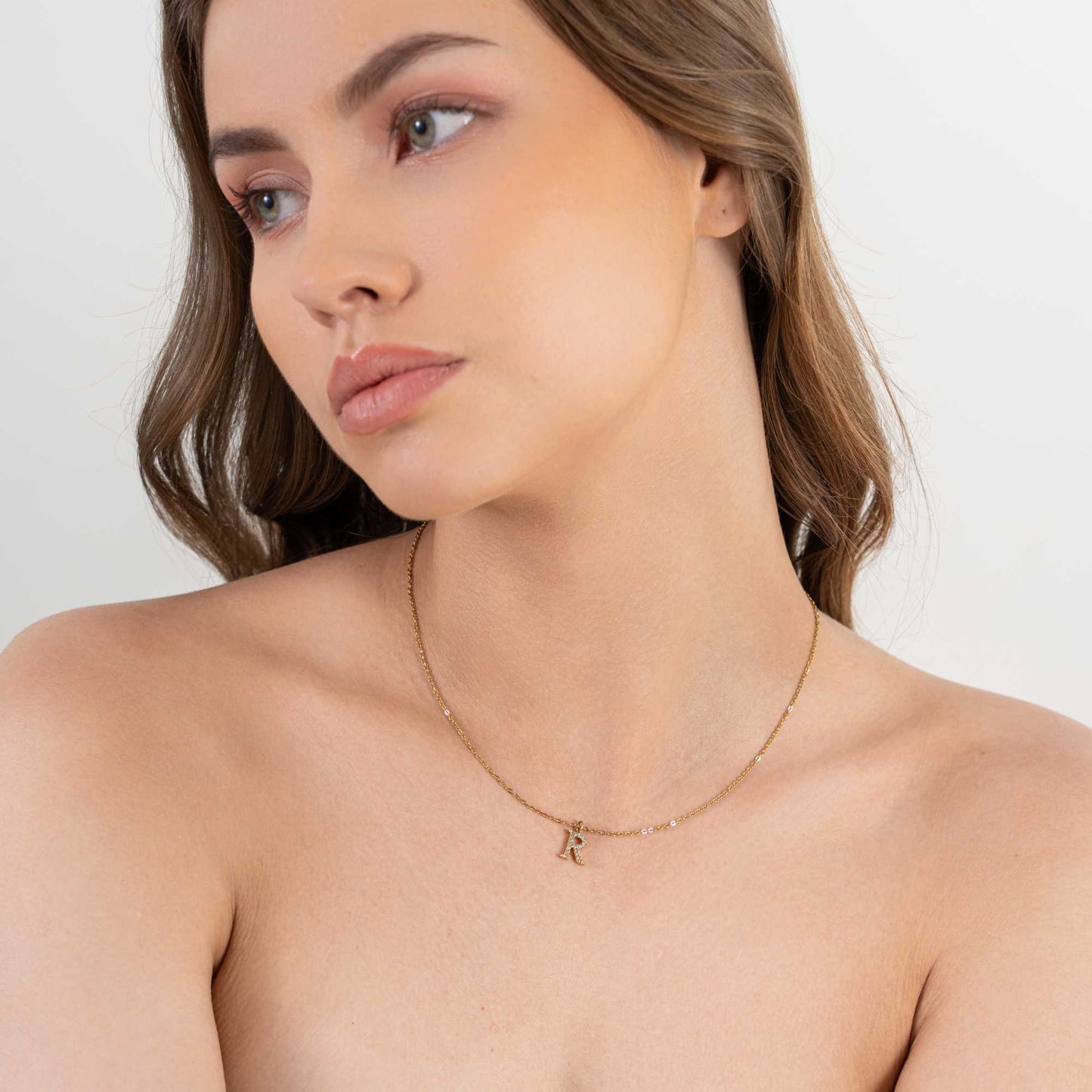 Dainty Initials Necklace - 18K Gold Plated