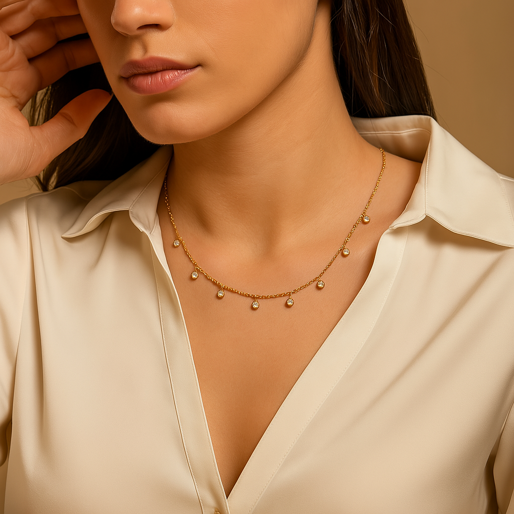 Minimal Lana Necklace - 18K Gold Plated
