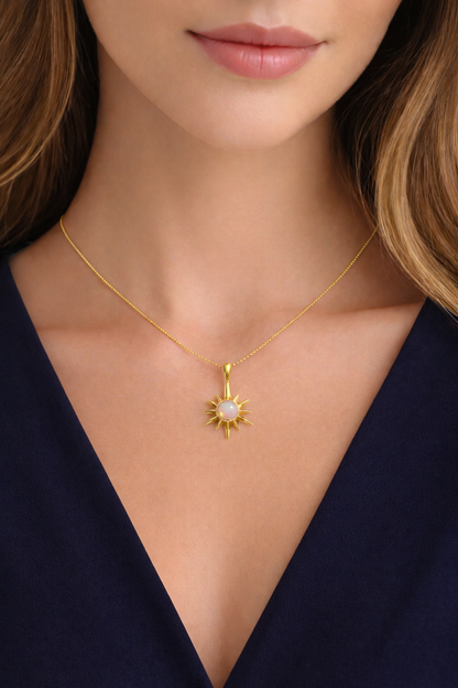 LunaSun Pendant – 18K Gold Plated