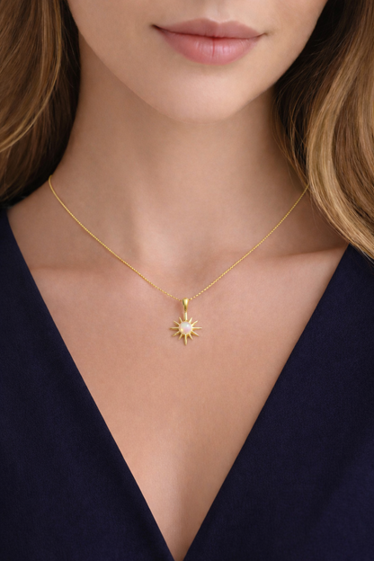 LunaSun Pendant – 18K Gold Plated