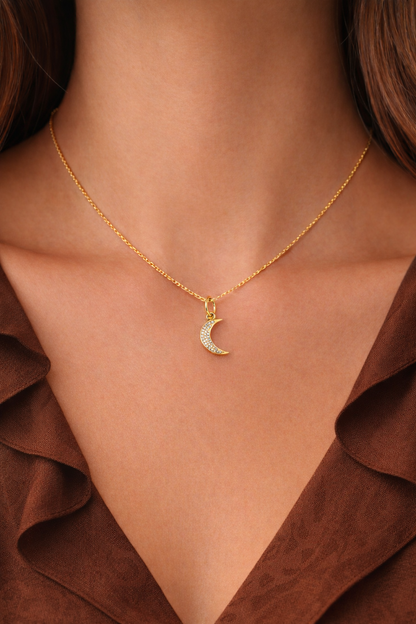 Moonlit Pendant – 18K Gold Plated