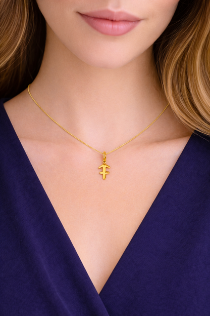 Sagittarius Zodiac Pendant  – 18K Gold Plated