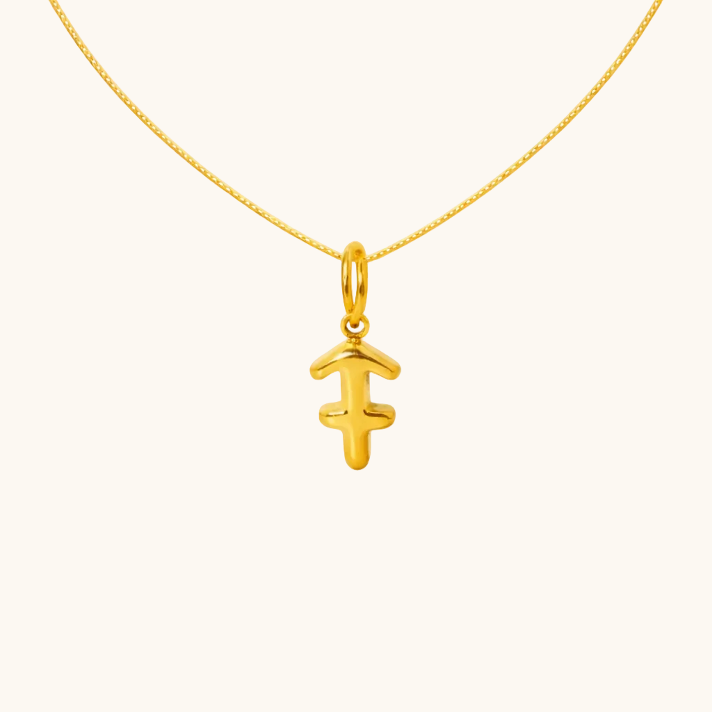 Sagittarius Zodiac Pendant  – 18K Gold Plated