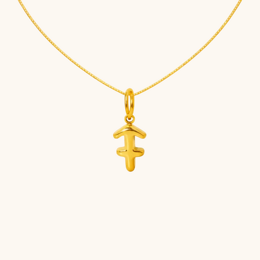 Sagittarius Zodiac Pendant  – 18K Gold Plated