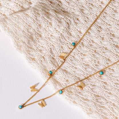 Dainty Bluko Necklace - 18K Gold Plated
