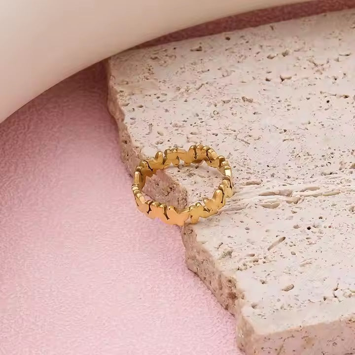 Buy Gleam Ring - 18K Gold Plated online jewellery