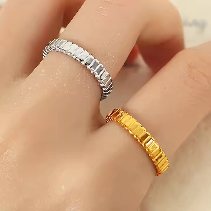 Buy Minimal Gold Barry Ring- 18K Gold Plated online jewellery
