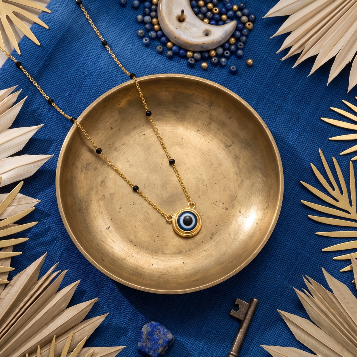 Evil Eye Mangalsutra - 18k Gold Plated Anti Tarnish jewellery