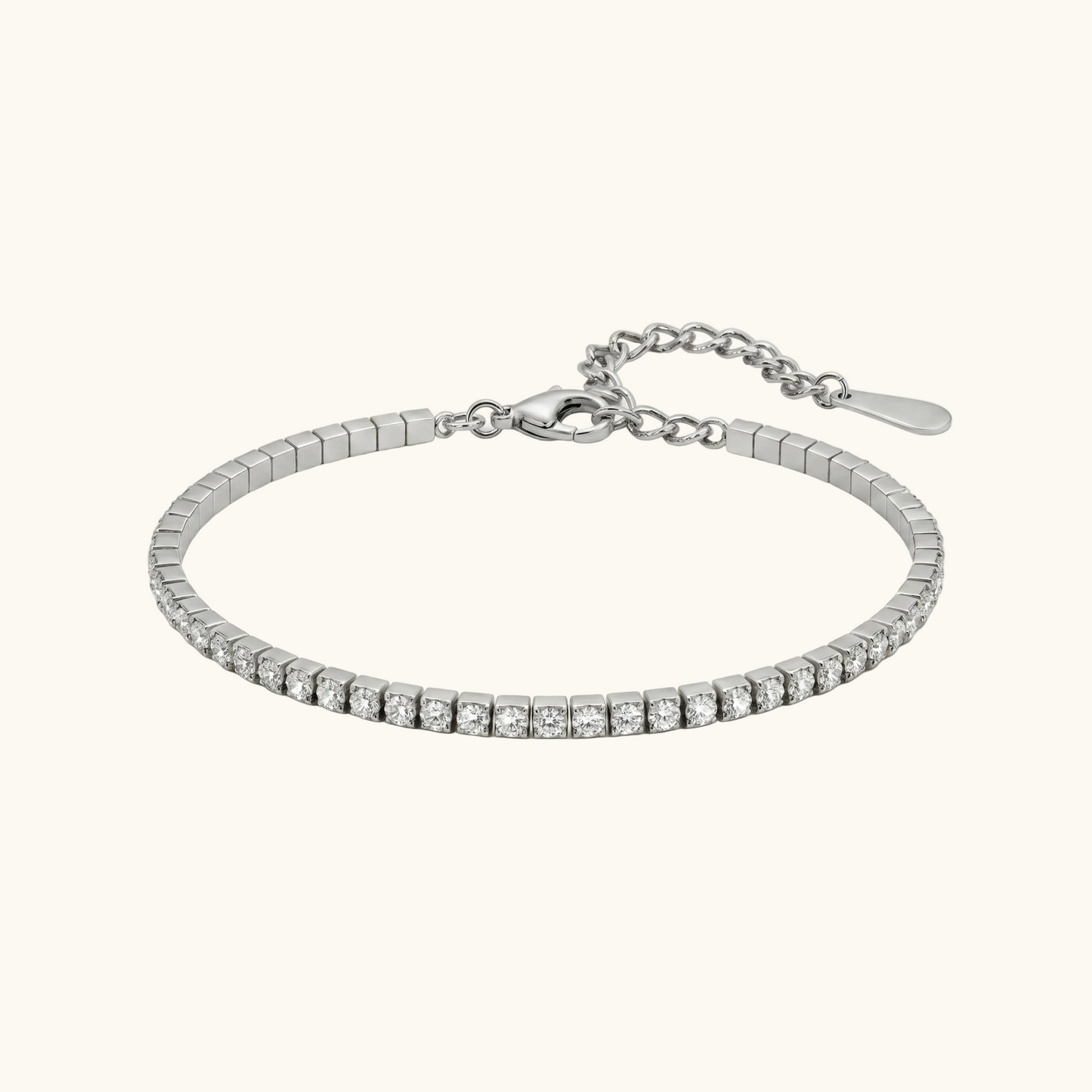 LumiLink Tennis Bracelet  - Silver Plated