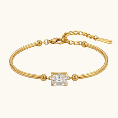 Solitaire Prism Bracelet - 18K Gold Plated