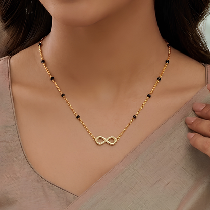 Infinity Mangalsutra - 18K Gold Plated Anti Tarnish jewellery