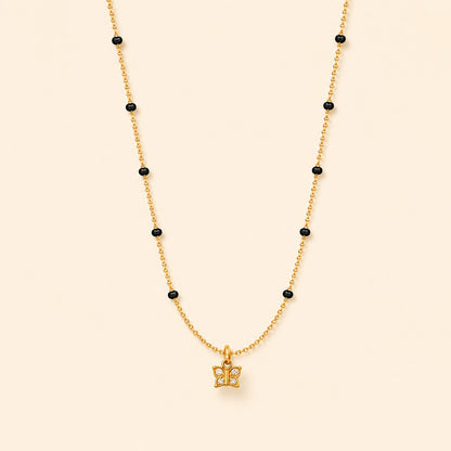 Evara Crystal Mangalsutra - 18k Gold Plated