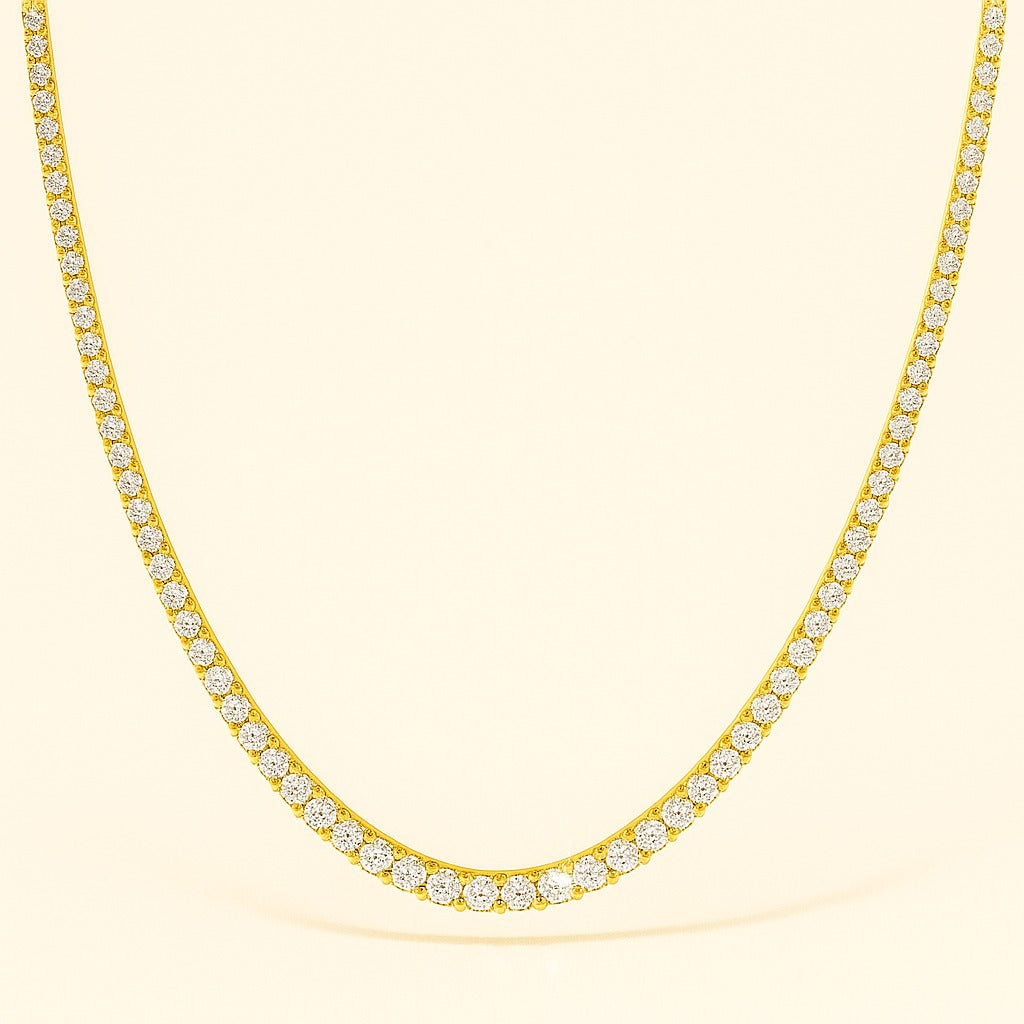 Gold Charmer Choker Necklace - 18K Gold Plated