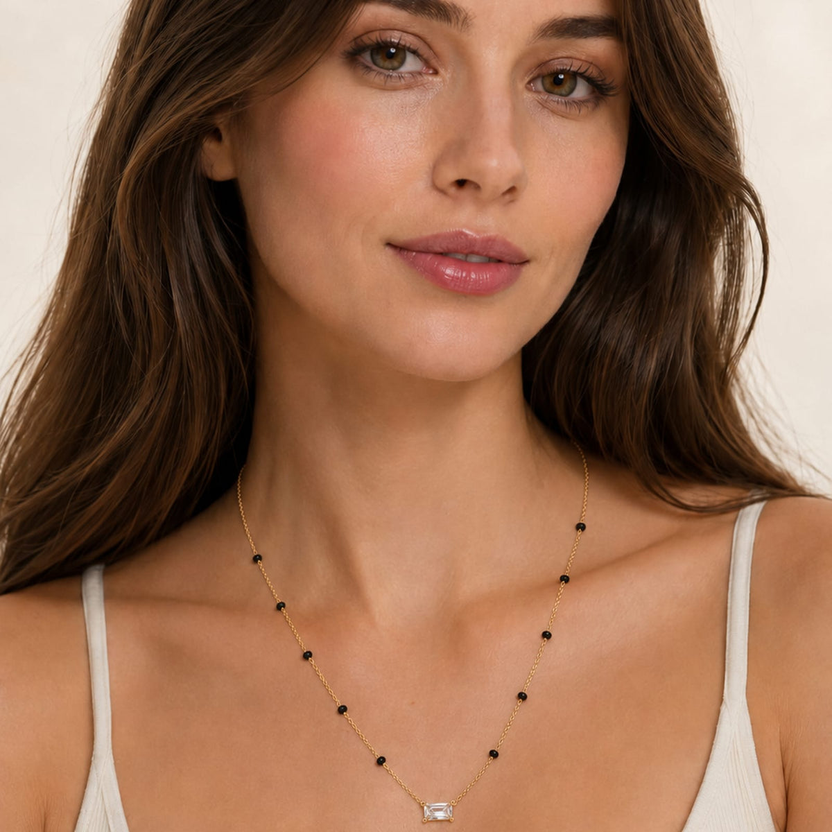 Baguette Stone Mangalsutra - 18k Gold Plated Anti Tarnish jewellery