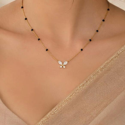 Dainty Butterfly Mangalsutra - 18k Gold Plated Anti Tarnish jewellery
