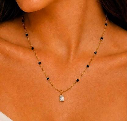 Crystal Prism Mnagalsutra - 18k Gold Plated