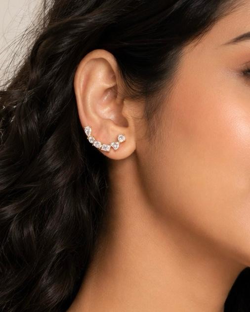 Seraphine Arc Earrings - 18K Gold Plated Anti Tarnish jewellery
