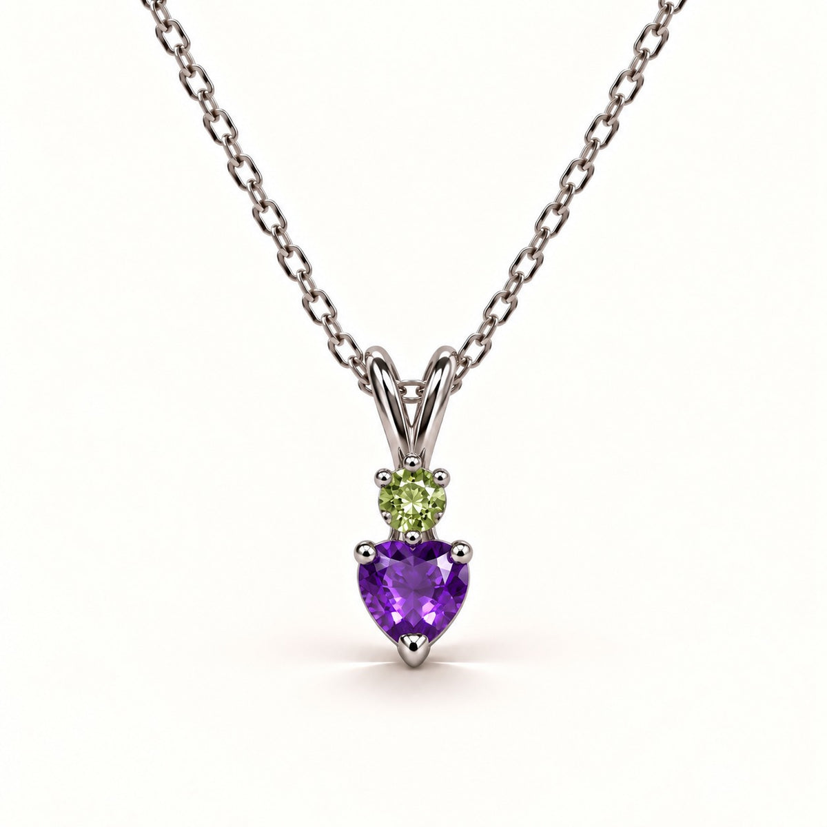 Zelora Tourmaline & Amethyst Necklace - 925 Sterling silver