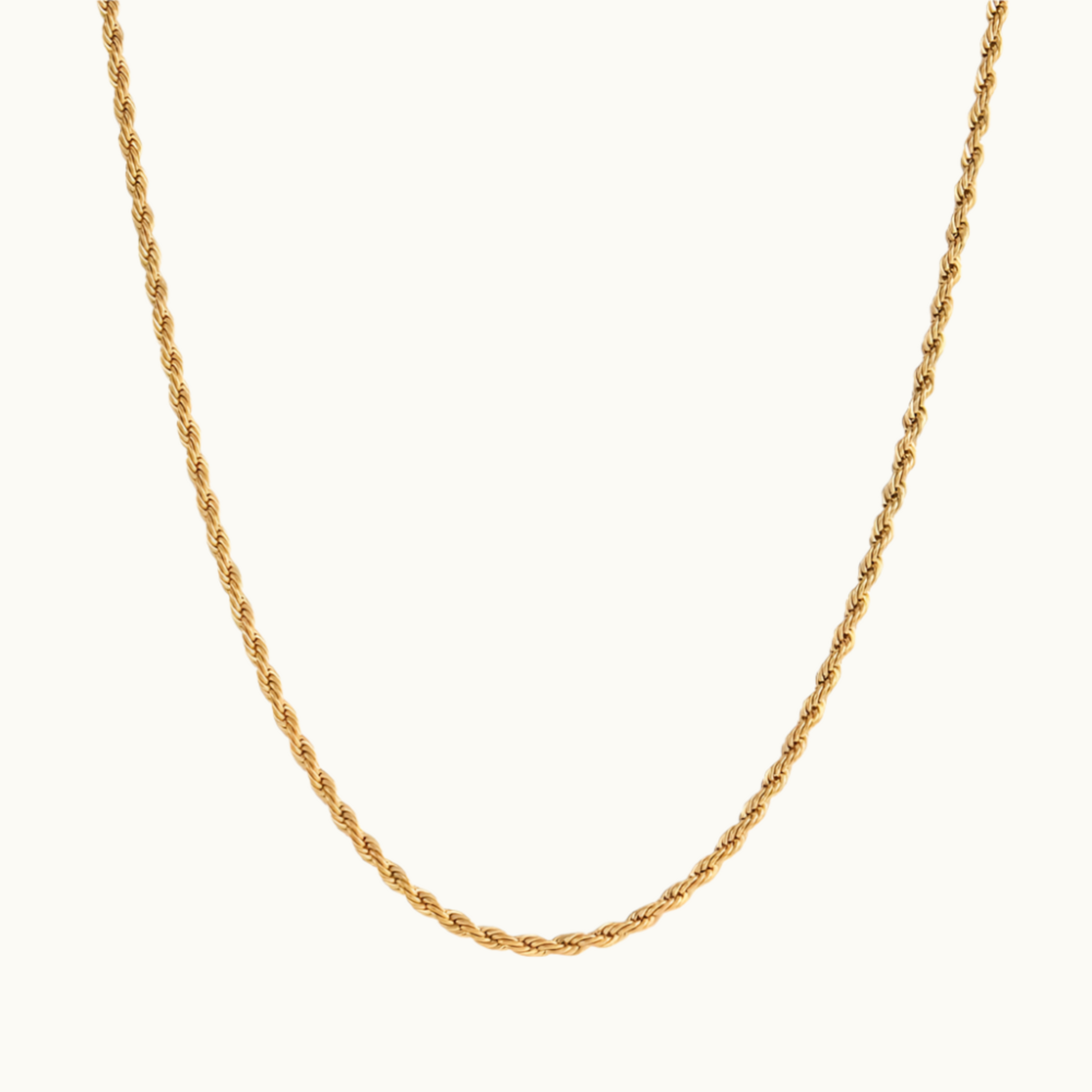 Buy Twisted Rope Chain 18K Gold Plated online jewellery