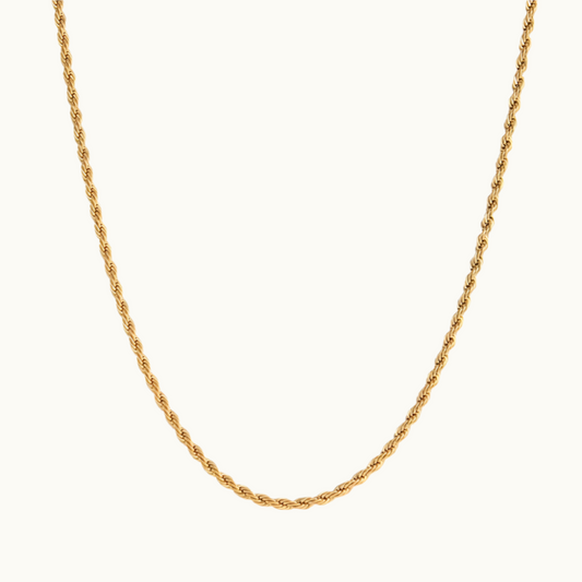 Buy Twisted Rope Chain 18K Gold Plated online jewellery