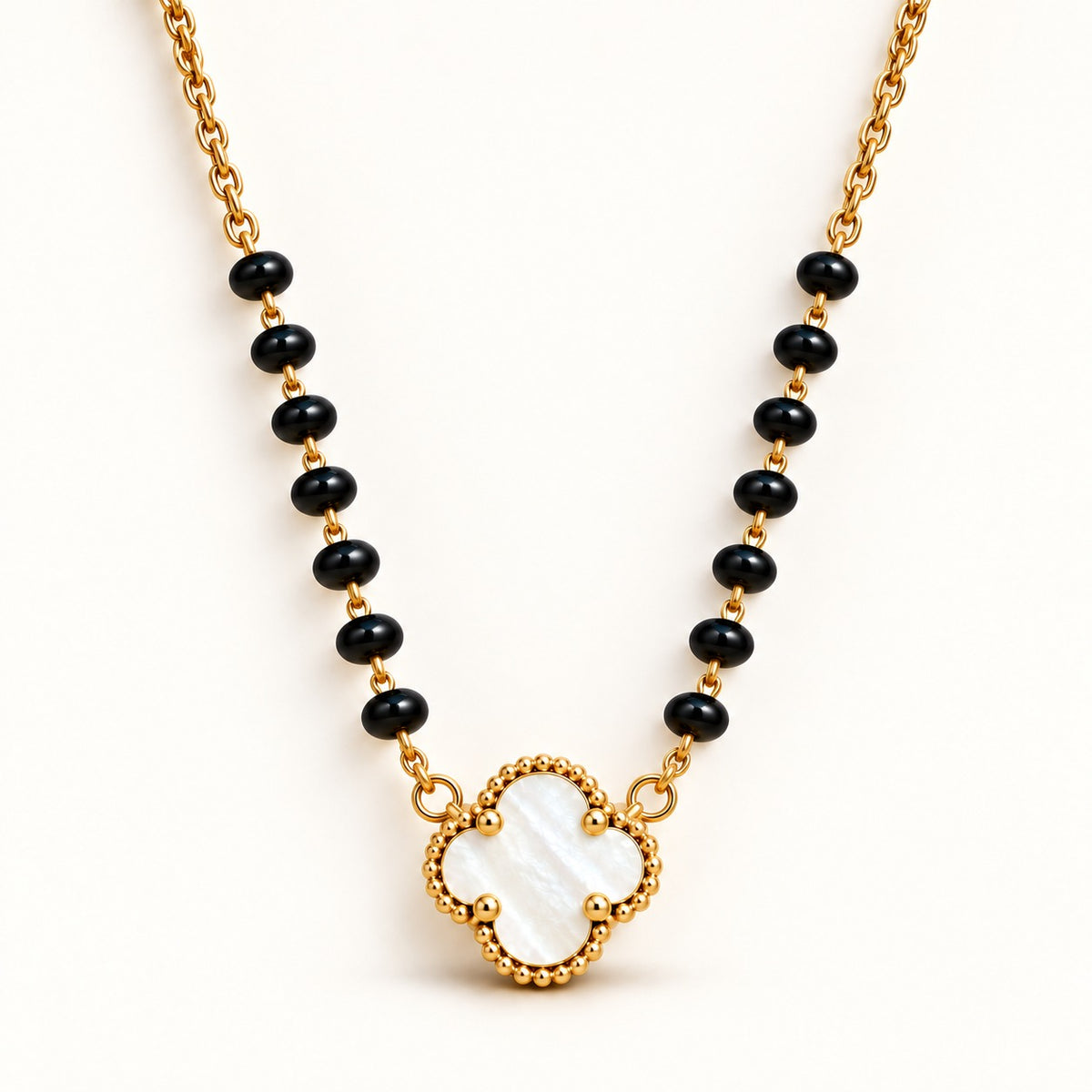 Clover Muse Mangalsutra - 18K Gold Plated