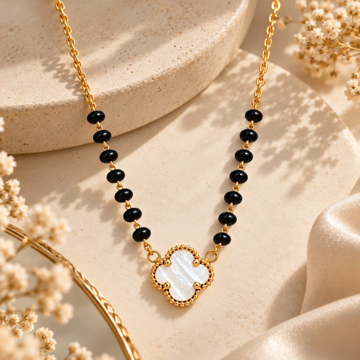 Clover Muse Mangalsutra - 18K Gold Plated
