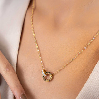 Buy Interlocked Timeless Pendant Necklace - 18K Gold Plated online jewellery