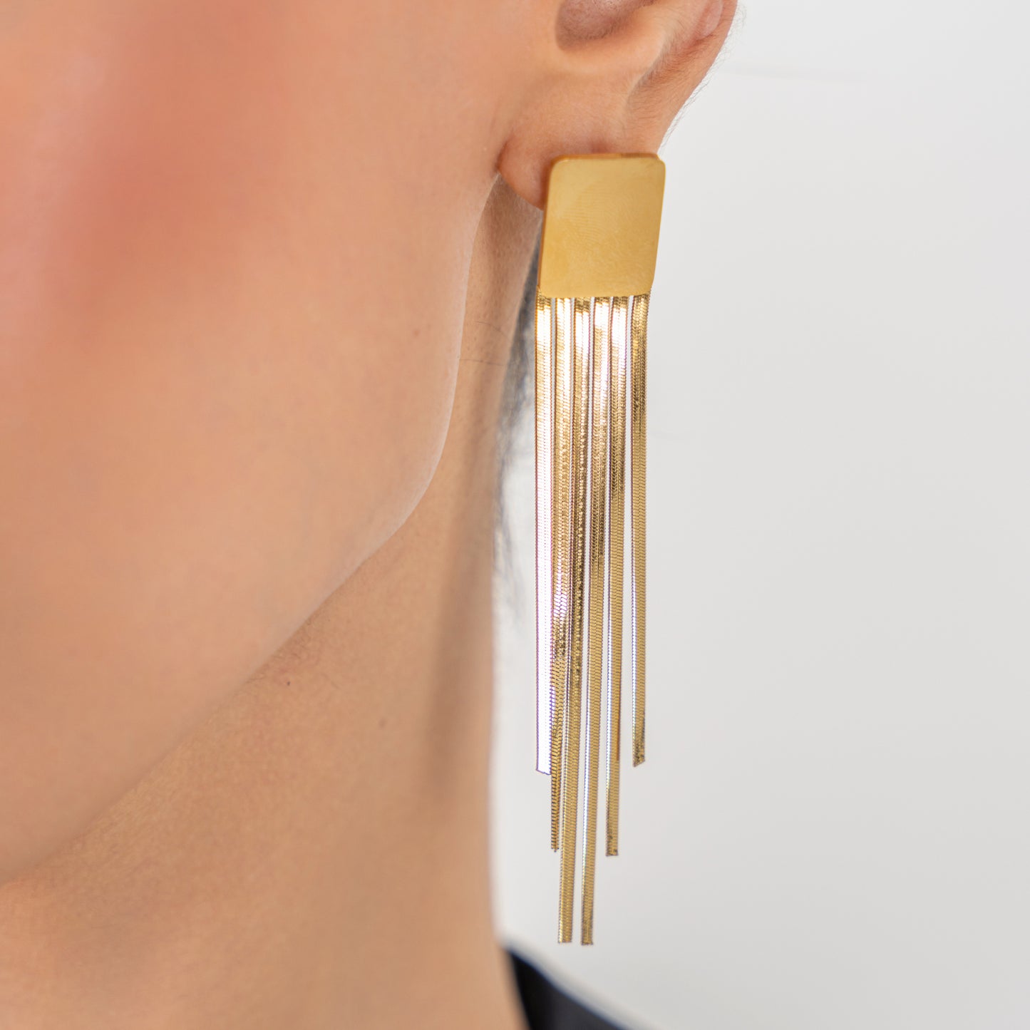 Goldy Bulky Danglers Earrings - 18K Gold Plated