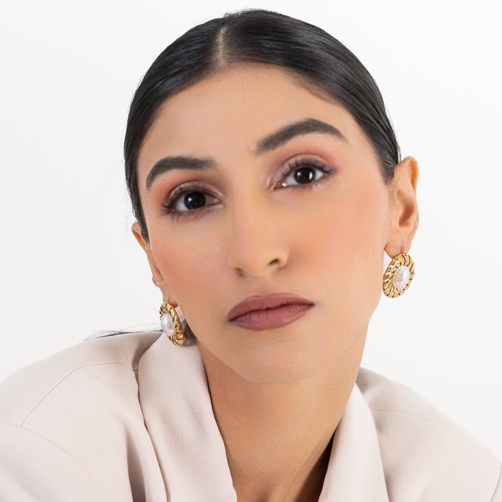Buy Old Money Pearl Earrings - 18K Gold Plated online jewellery
