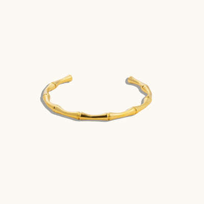 Sleek Cuff Bangle Bracelet - 18K Gold Plated