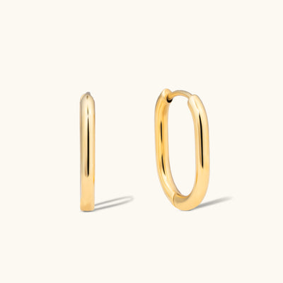 Eterna Classic Hoop Earrings - 18K Gold Plated