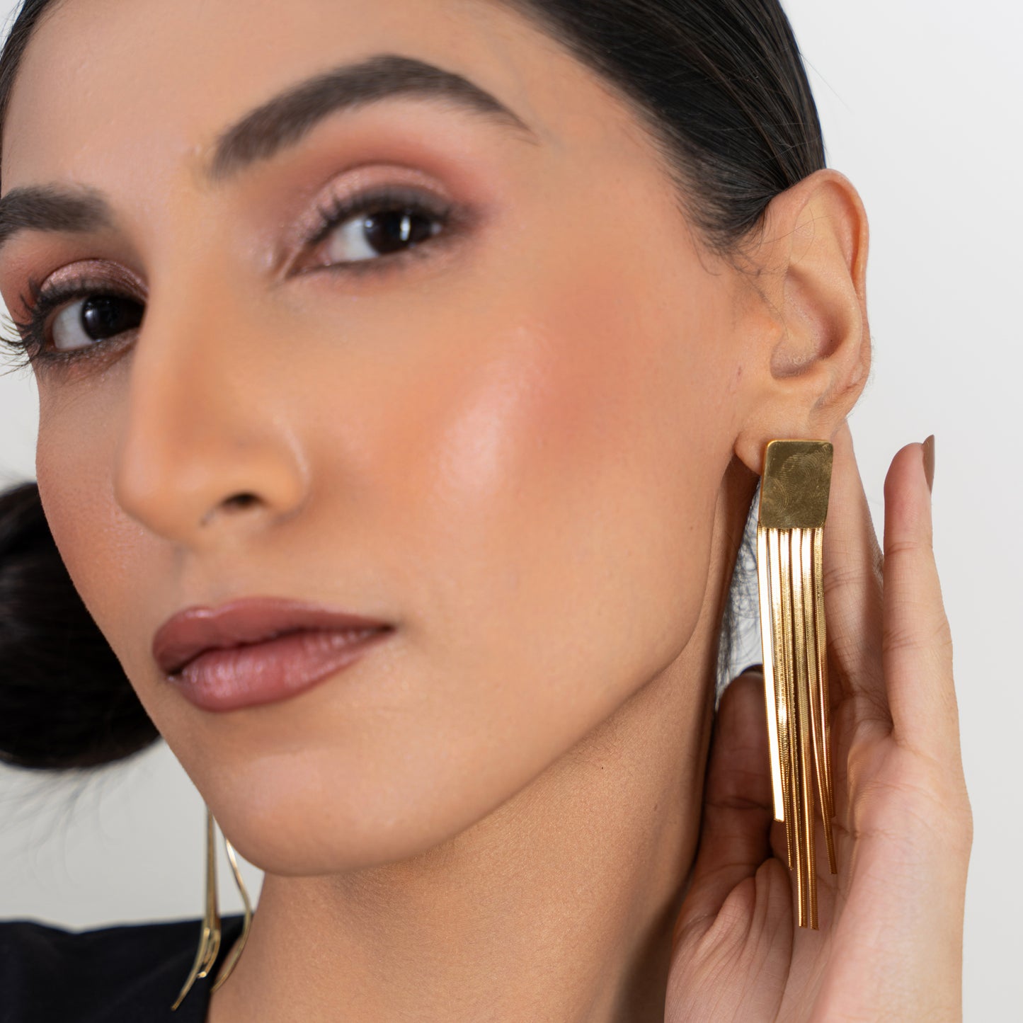 Goldy Bulky Danglers Earrings - 18K Gold Plated