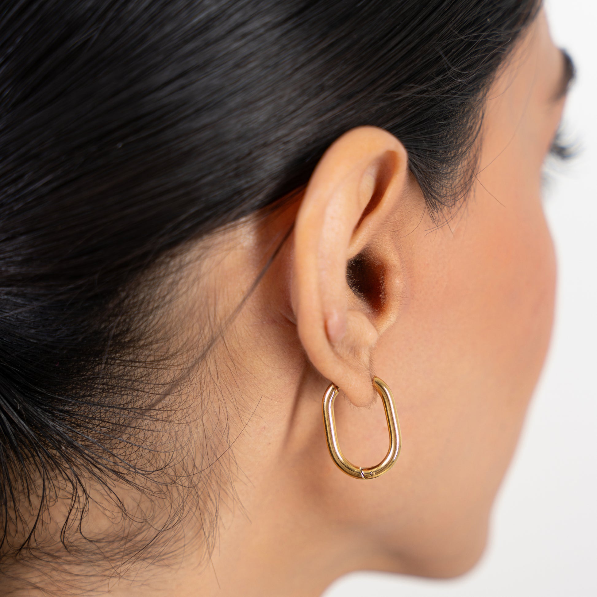 Buy Eterna Classic Hoop Earrings - 18K Gold Plated online jewellery