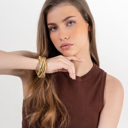 Misterio Layered Bracelet (3 layers) - 18K Gold Plated