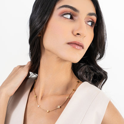 Minimal Mixi Necklace - 18K Gold Plated
