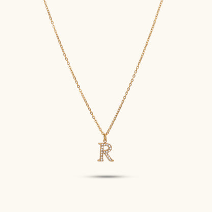 Dainty Initials Necklace - 18K Gold Plated