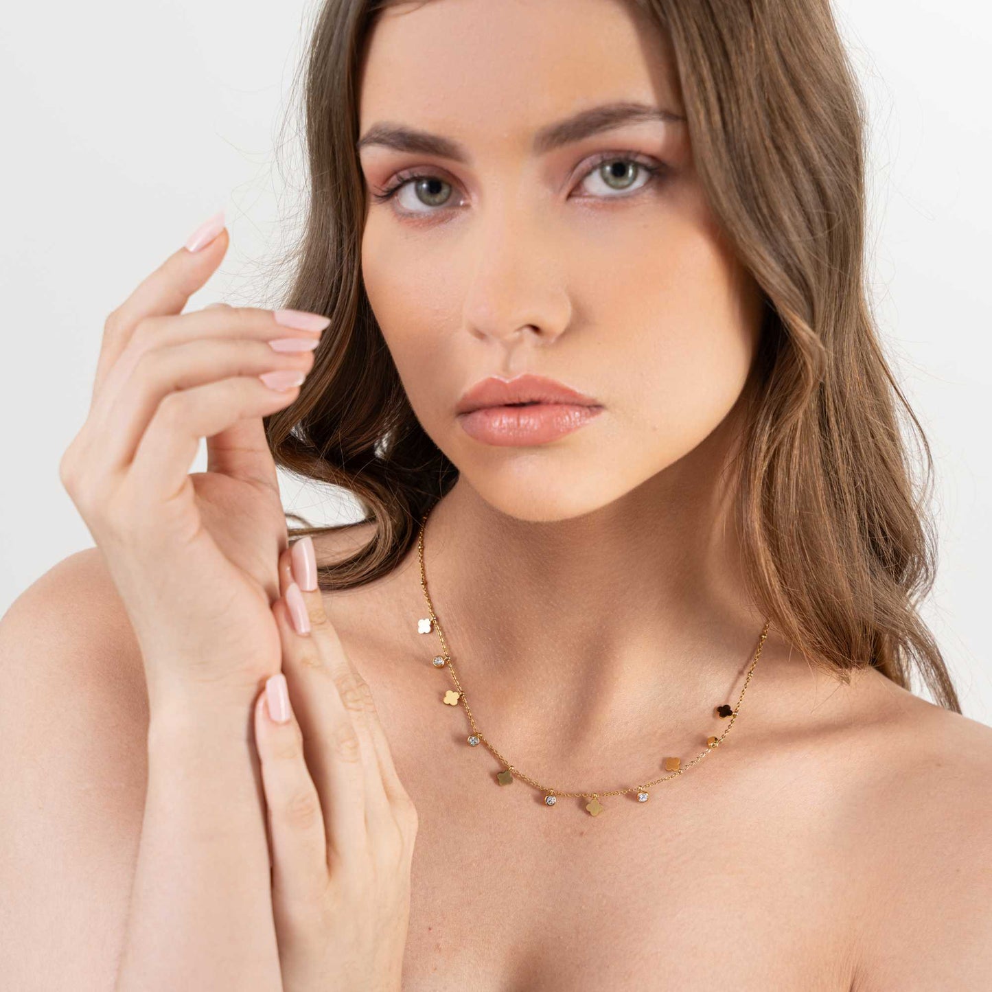 Buy Dainty Clover Necklace - 18K Gold Plated online jewellery