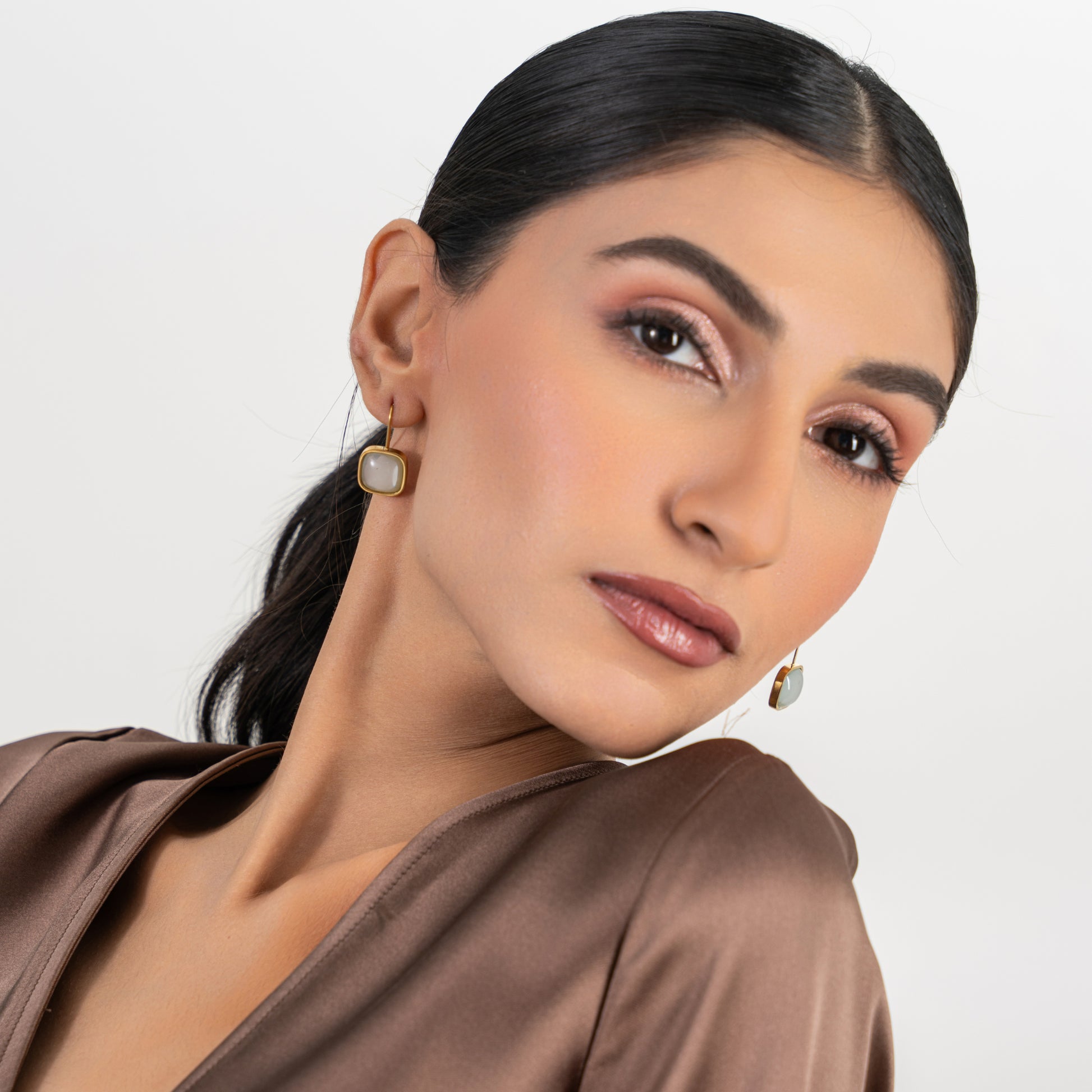 Buy Jade Vintage Earrings - 18K Gold Plated online jewellery