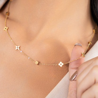 Minimal Mixi Necklace - 18K Gold Plated