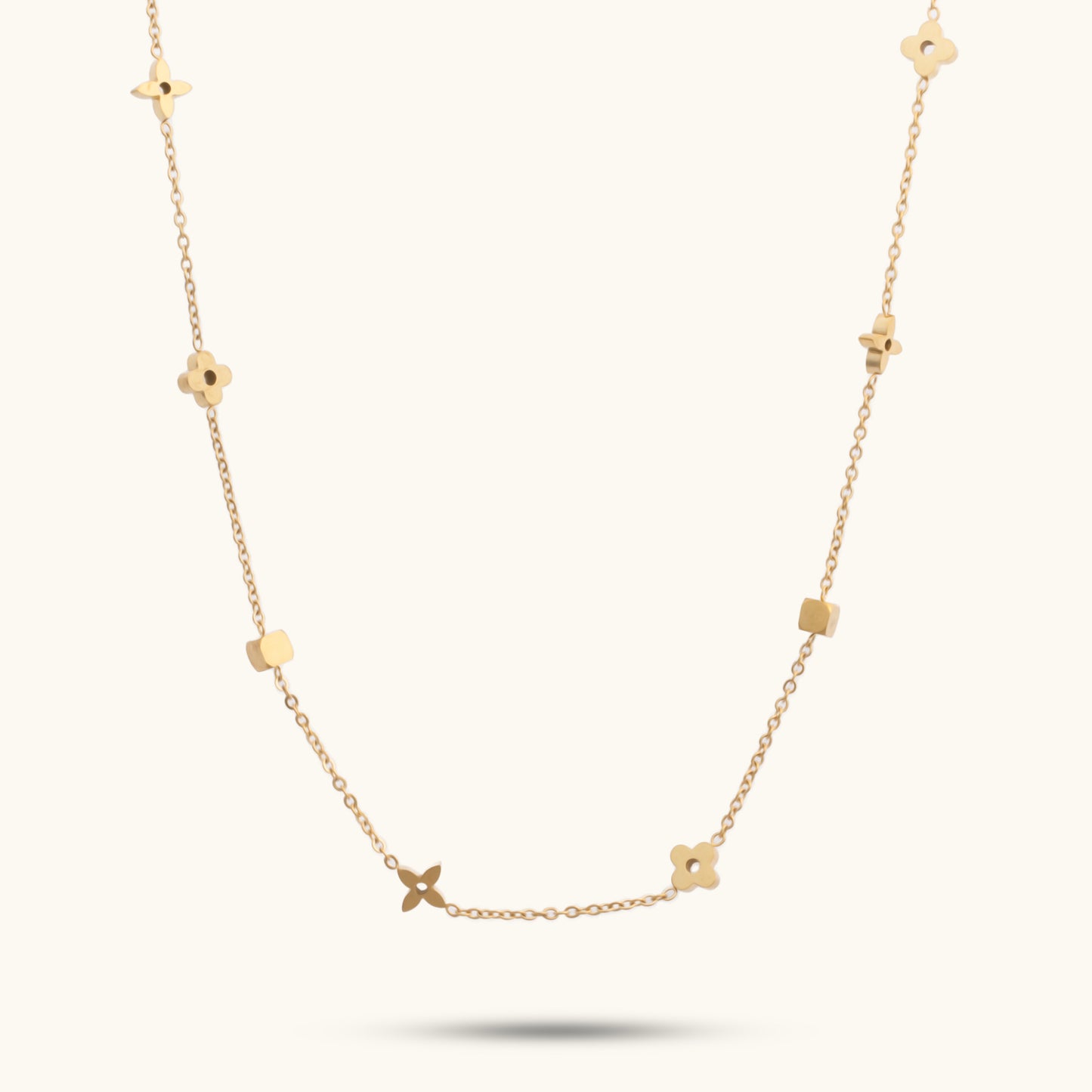 Minimal Mixi Necklace - 18K Gold Plated