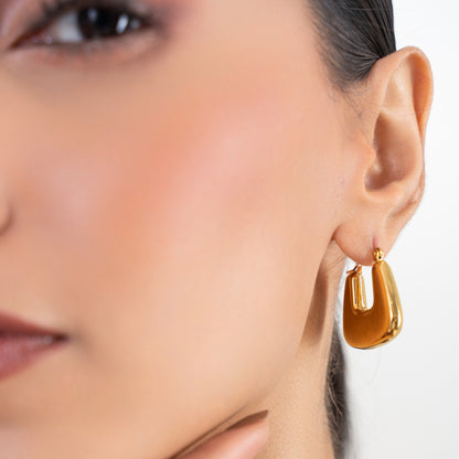 Buy Bellaza Hoop Earrings - 18K Gold Plated online jewellery