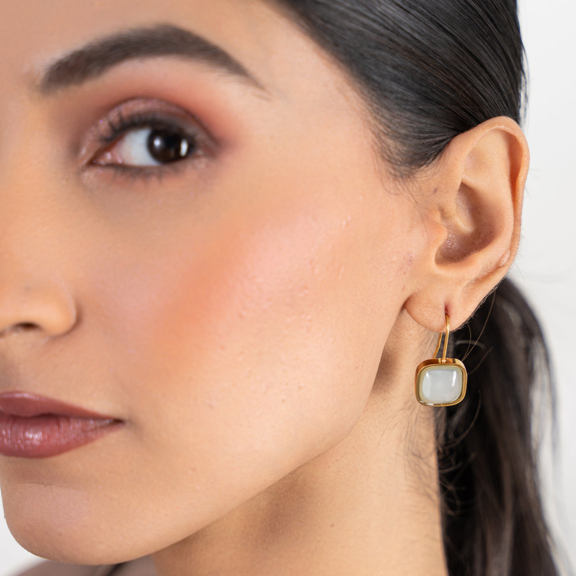 Buy Jade Vintage Earrings - 18K Gold Plated online jewellery